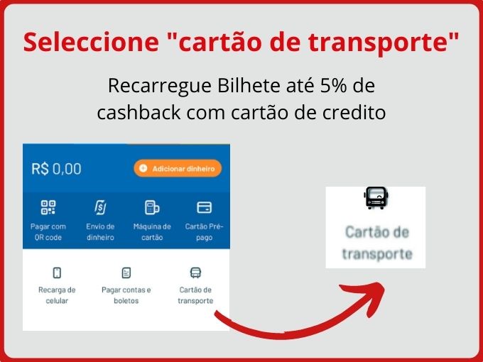 recarregar bilhete unico