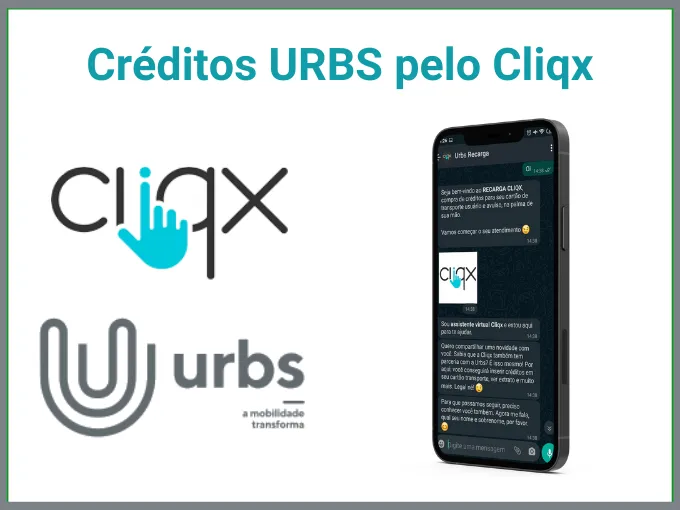 recarregar cartao urbs com cliqx