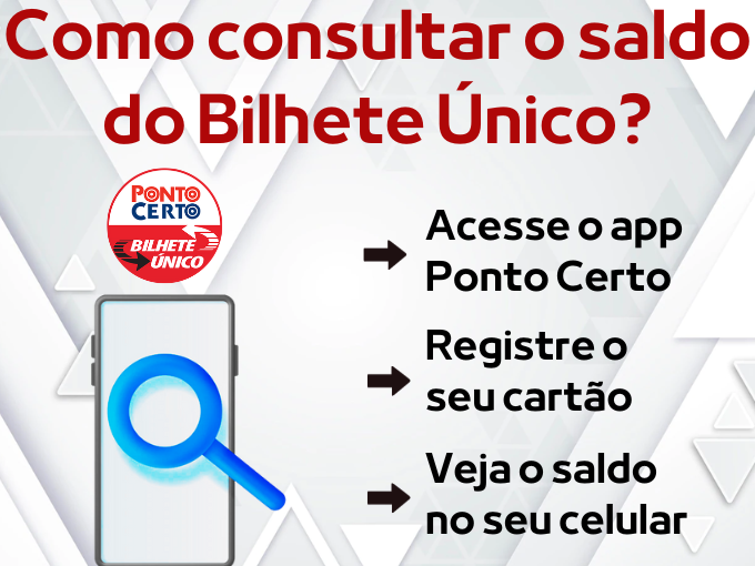 como consultar o saldo do bilhete unico andreense?