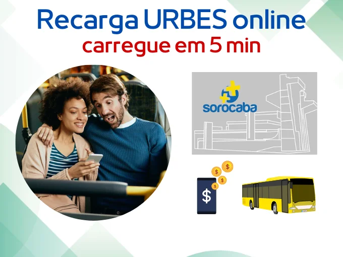 Recarga URBES online - carregue cartão de transporte de Sorocaba em 5 min