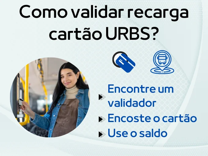 Como validar recarga cartão URBS?