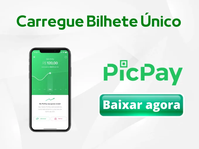 Carregar Bilhete Único com PicPay